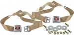 Lap seat belt with Wolfsburg emblem beige (Per Pair)